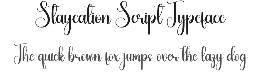 Staycation Script Typeface by creativeletter — Script Handwritten Font
