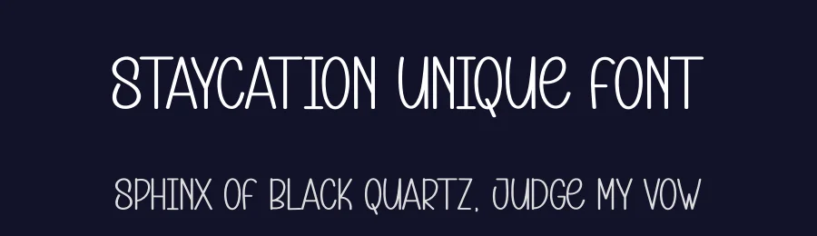 Staycation Unique Font by andikastudio — Display Font — thumbnail 2
