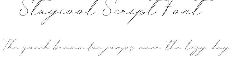 Staycool Script Font by creativeletter — Script Handwritten Font