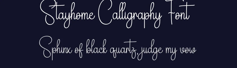 Stayhome Calligraphy Font by creativeletter — Script Handwritten Font — thumbnail 2