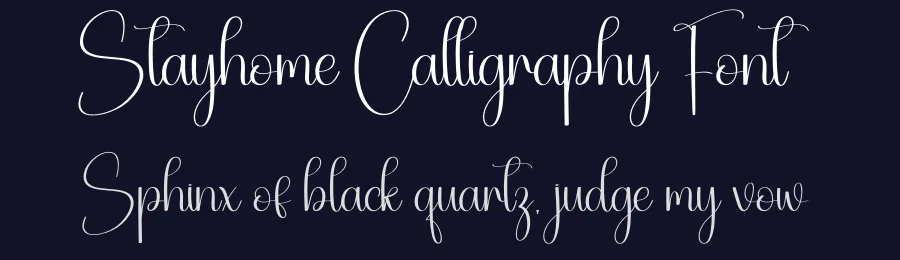Stayhome Calligraphy Font by creativeletter — Script Handwritten Font — thumbnail 2