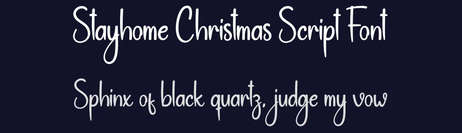 Stayhome Christmas Script Font by andikastudio — Script Handwritten Font — thumbnail 2