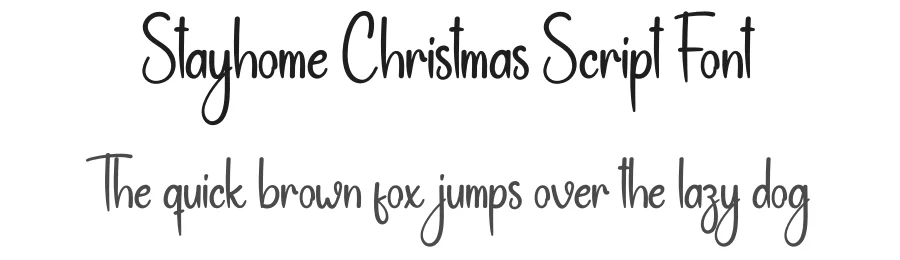 Stayhome Christmas Script Font by andikastudio — Script Handwritten Font
