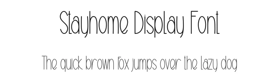 Stayhome Display Font by creativeletter — Display Font