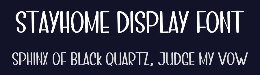 Stayhome Display Font by inermediaSTUDIO — Display Font — thumbnail 2