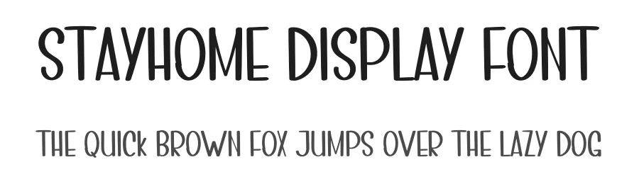 Stayhome Display Font by inermediaSTUDIO — Display Font