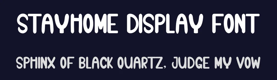 Stayhome Display Font by inermediaSTUDIO — Display Font — thumbnail 2