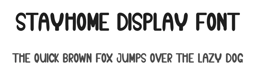 Stayhome Display Font by inermediaSTUDIO — Display Font