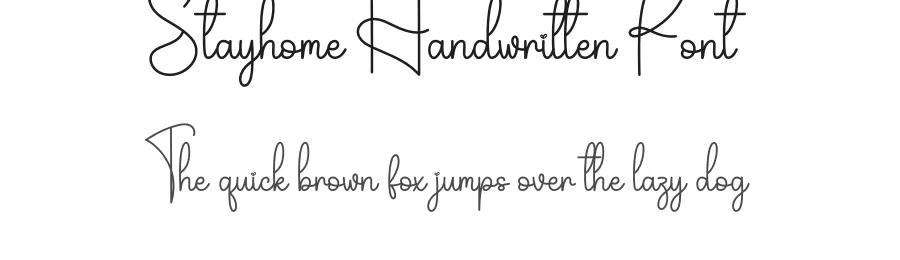 Stayhome Handwritten Font by creativeletter — Script Handwritten Font