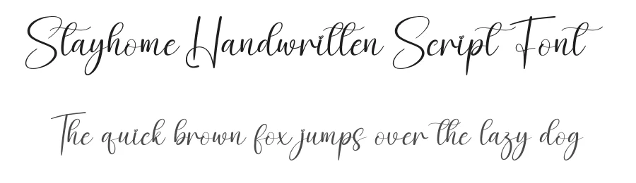 Stayhome Handwritten Script Font by andikastudio — Script Handwritten Font