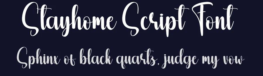 Stayhome Script Font by creativeletter — Script Handwritten Font — thumbnail 2