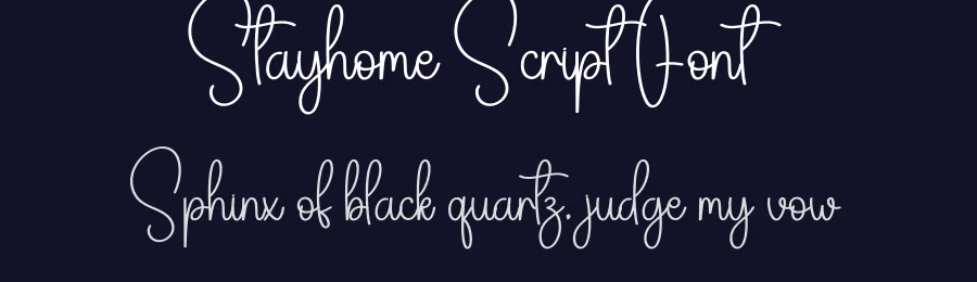 Stayhome Script Font by creativeletter — Script Handwritten Font — thumbnail 2