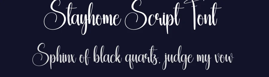 Stayhome Script Font by creativeletter — Script Handwritten Font — thumbnail 2