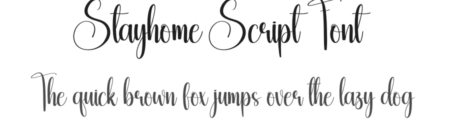 Stayhome Script Font by creativeletter — Script Handwritten Font