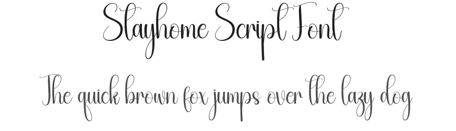 Stayhome Script Font by creativeletter — Script Handwritten Font