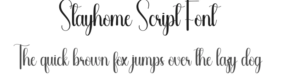 Stayhome Script Font by andikastudio — Script Handwritten Font