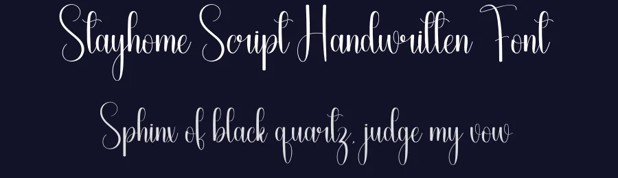 Stayhome Script Handwritten Font by andikastudio — Script Handwritten Font — thumbnail 2