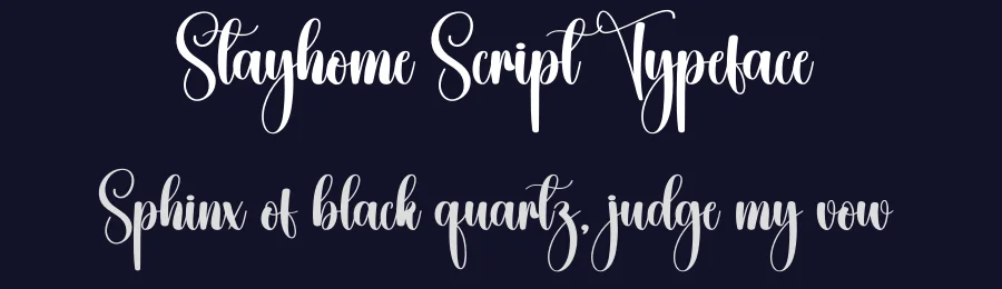 Stayhome Script Typeface by creativeletter — Script Handwritten Font — thumbnail 2
