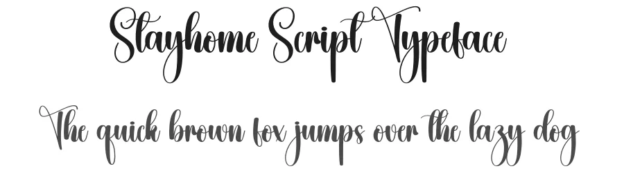 Stayhome Script Typeface by creativeletter — Script Handwritten Font