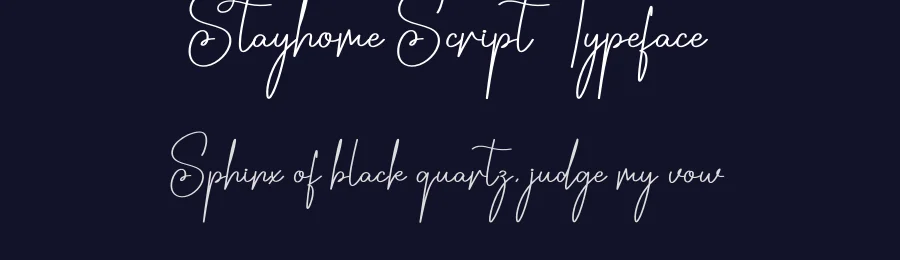 Stayhome Script Typeface by creativeletter — Script Handwritten Font — thumbnail 2