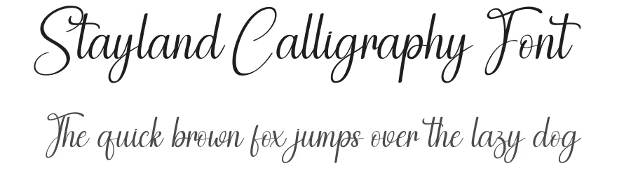 Stayland Calligraphy Font by creativeletter — Script Handwritten Font