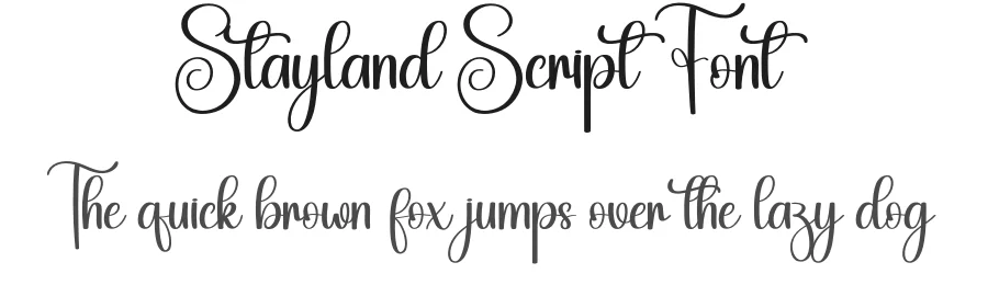 Stayland Script Font by creativeletter — Script Handwritten Font