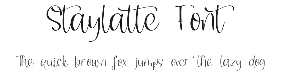 Staylatte Font by qwrtype — Script Handwritten Font