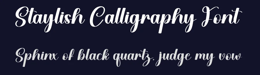 Staylish Calligraphy Font by creativeletter — Script Handwritten Font — thumbnail 2