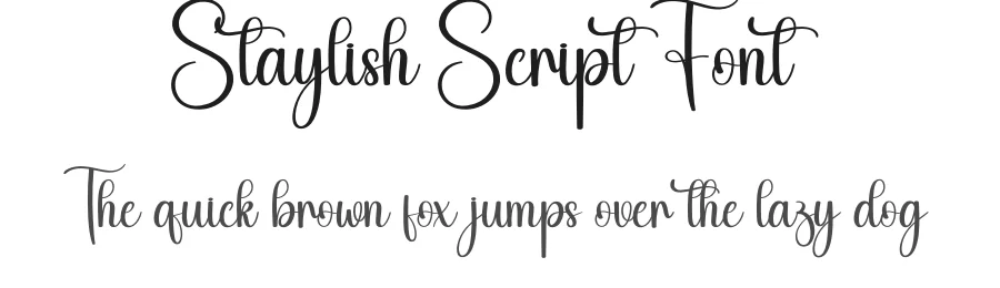 Staylish Script Font by creativeletter — Script Handwritten Font