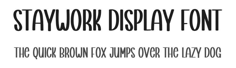 Staywork Display Font by creativeletter — Display Font