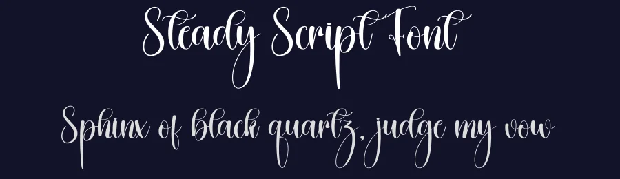 Steady Script Font by creativeletter — Script Handwritten Font — thumbnail 2