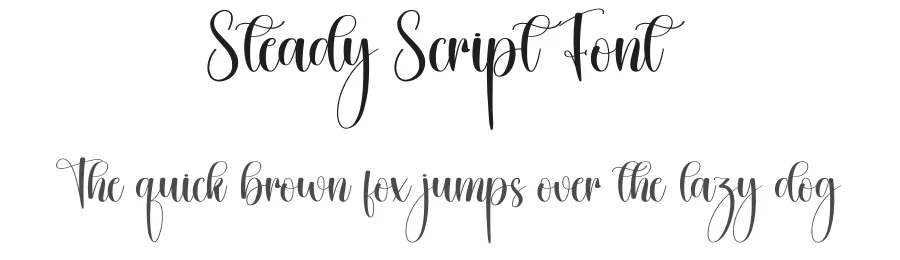 Steady Script Font by creativeletter — Script Handwritten Font