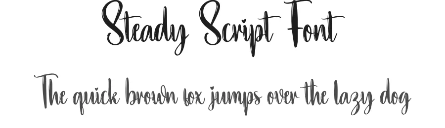 Steady Script Font by creativeletter — Script Handwritten Font