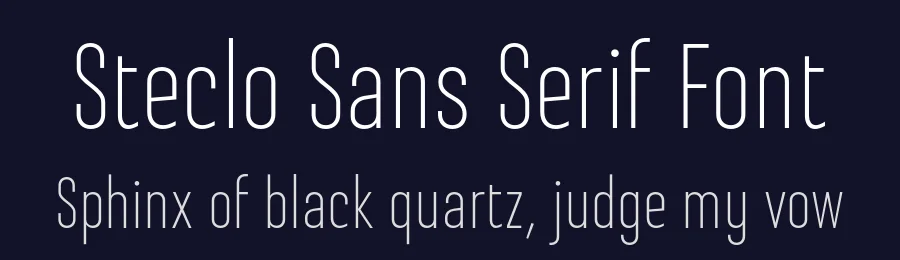 Steclo Sans Serif Font by Pepper Type — Sans Serif Font — thumbnail 2