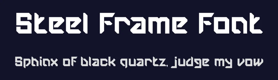Steel Frame Font by PutraCetol Studio — Display Font — thumbnail 2
