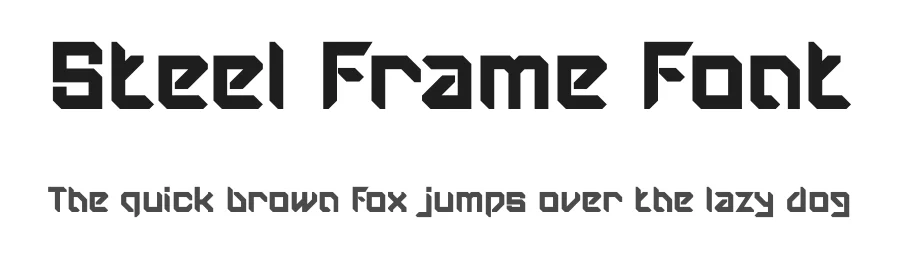 Steel Frame Font by PutraCetol Studio — Display Font