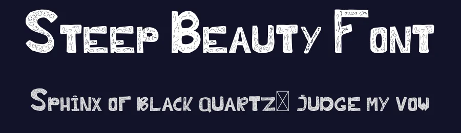 Steep Beauty Font by [email protected] — Display Font — thumbnail 2