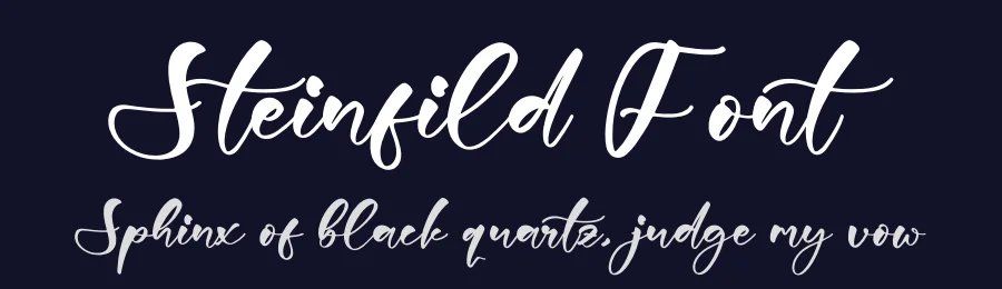 Steinfild Font by glorytype — Script Handwritten Font — thumbnail 2