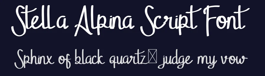 Stella Alpina Script Font by edricstudio — Script Handwritten Font — thumbnail 2