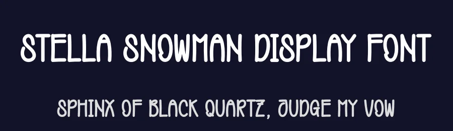 Stella Snowman Display Font by creativeletter — Script Handwritten Font — thumbnail 2