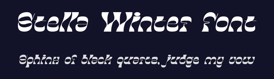 Stella Winter Font by Bellinghamtype Foundry — Decorative Font — thumbnail 2