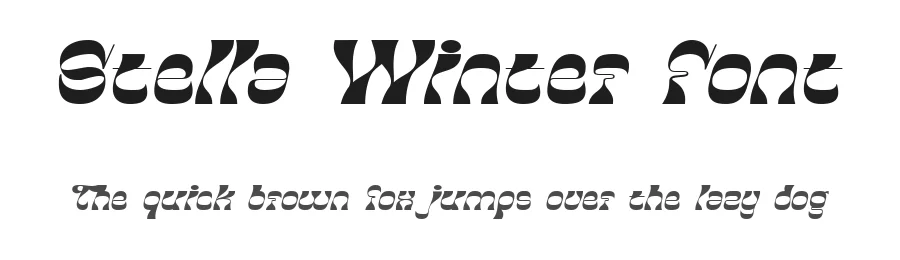 Stella Winter Font by Bellinghamtype Foundry — Decorative Font