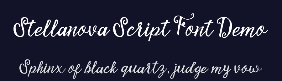 Stellanova Script Font Demo by ianmikraz — Script Handwritten Font — thumbnail 2