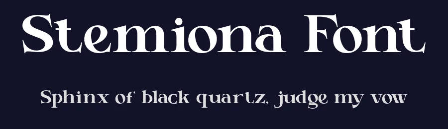 Stemiona Font by Aksapix_Type — Display Font — thumbnail 2
