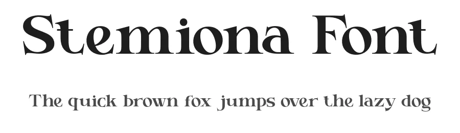 Stemiona Font by Aksapix_Type — Display Font