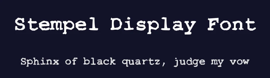 Stempel Display Font by zai — Display Font — thumbnail 2