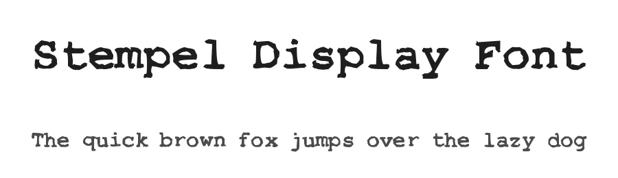 Stempel Display Font by zai — Display Font