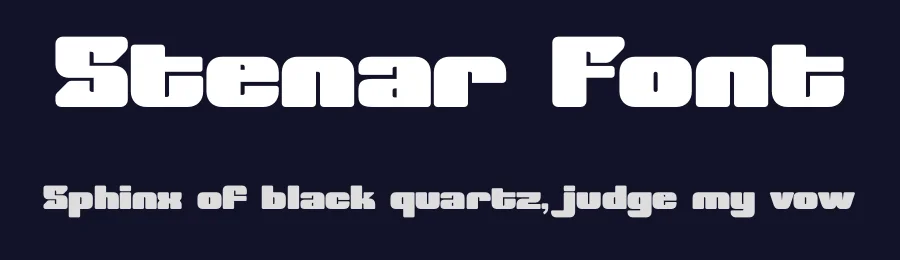 Stenar Font by Rantautype — Display Font — thumbnail 2