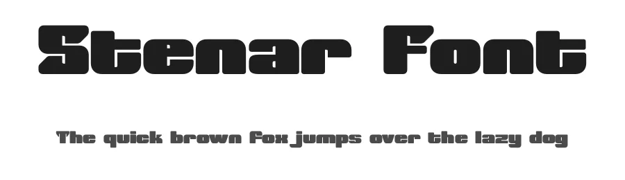 Stenar Font by Rantautype — Display Font
