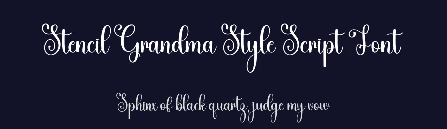 Stencil Grandma Style Script Font by freshtypeink — Script Handwritten Font — thumbnail 2